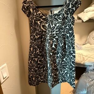 MICHAEL Michael Kors Black and Tan Floral Dress